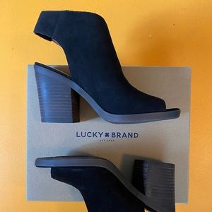 Lucky Brand Odenah Block Heel Open Toe Sandal
